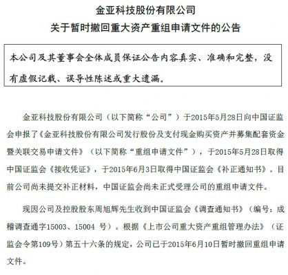 金亚科技重组引领行业变革，重塑企业未来之路